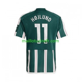 Maillot de Foot Manchester United Rasmus Hojlund 11 Extérieur 2023-24